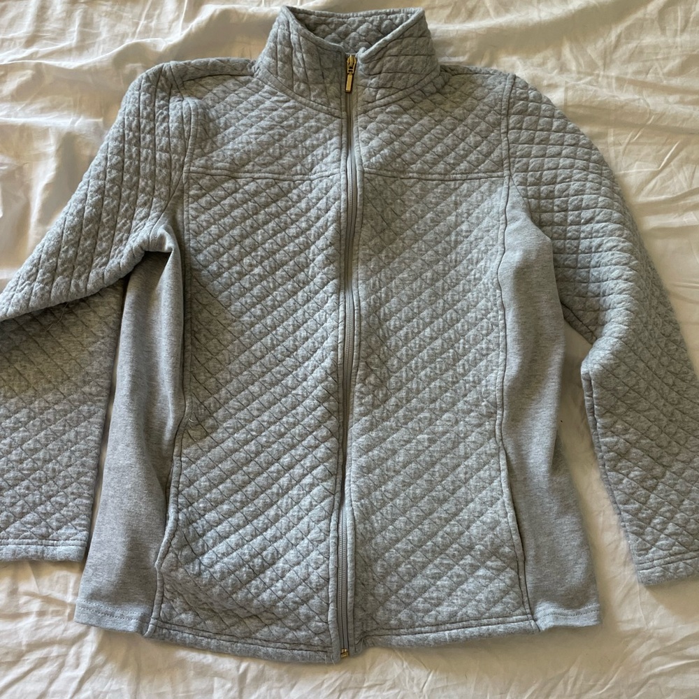 Croft & barrow gray quilted jacket